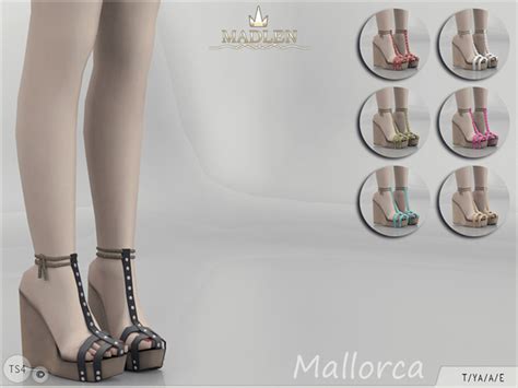 The Sims Resource Madlen Mallorca Shoes By Mj95 Sims 4 Downloads