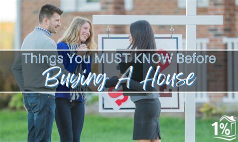 Things You Must Know Before Buying A House Percent Lists