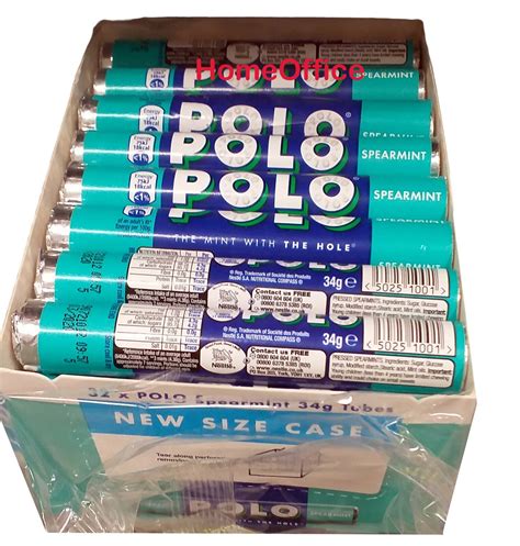 Nestle Polo Mints Box Of 32 Rolls Of 34g Spearmint Ebay