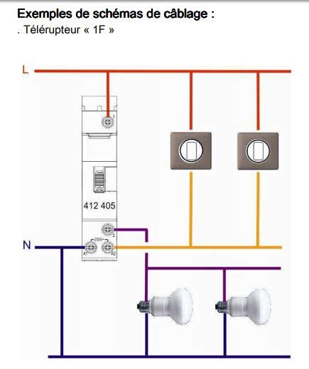Câblage télérupteur unipolaire Legrand 412408 [Résolu]