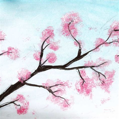Japanese Cherry Tree Painting At Explore