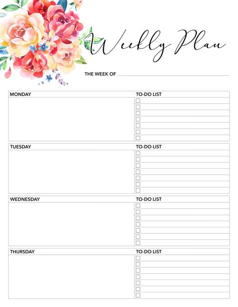 Free Printable 2018 Planner 50 Plus Printable Pages The Cottage Market