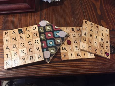 Custom Scrabble Tile Coasters Scrabble Tiles Coasters Tile Coasters