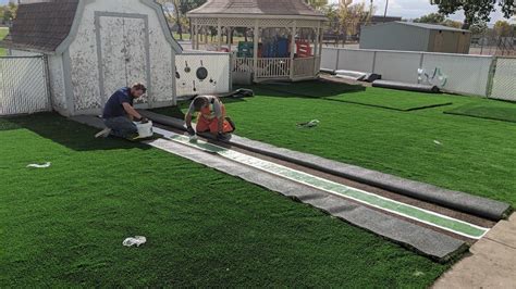 Lethbridge Daycare Synthetic Turf Transformation Synthetic Turf