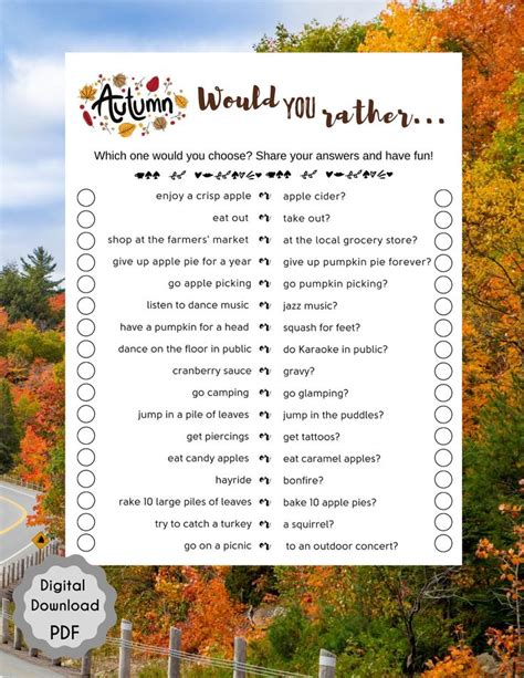 fall fun this or that game autumn game party games etsy fall party games fall games would