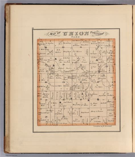 Union Township Logan County Ohio David Rumsey Historical Map