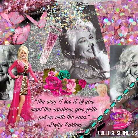 Dolly Parton Collage Seamless Digital Download Tumbler Wrap Etsy