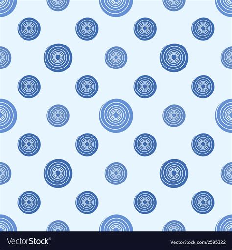 Blue Polka Dot Seamless Pattern Royalty Free Vector Image