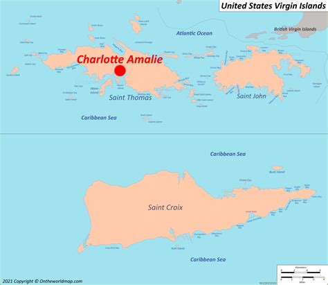 Charlotte Amalie Map United States Virgin Islands Maps Of Charlotte
