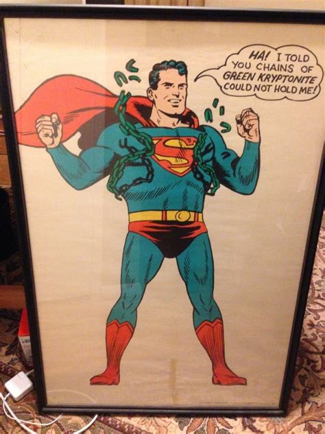 1966 Vintage Superman Poster Lot 1045