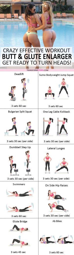 Bum Exercises To Make It Bigger Exercise Poster