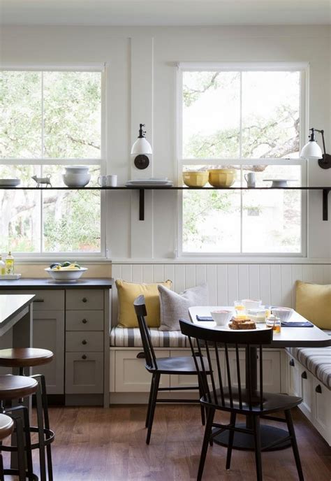 Kitchen bench dimensions can vary, but they should be assessed before you purchase a bench to ensure they can accommodate everyone in your family. How to arrange an adorable breakfast nook in the kitchen
