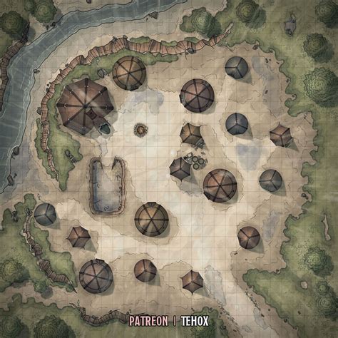 2 tile cave, michael fitzhywel. Goblin Camp (Rainy day) | Fantasy city map, Dungeon maps ...