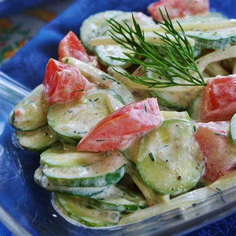 Creamy Cucumber Tomato Salad Recipe Allrecipes