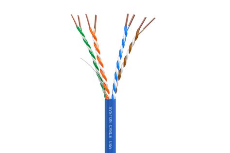 Premium Cat E Stranded Ethernet Cable Copper Tangle Free Plenum Rated