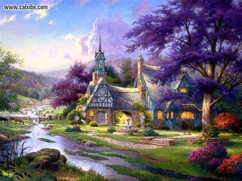 Good day, on this site you can quickly and conveniently download free wallpapers for your desktop. Thomas Kinkade Winter Wallpapers (99 Wallpapers) - HD ...