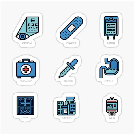 Medical Sticker Packs Pharmacist Sticker Pack Medical Doctor Nurse