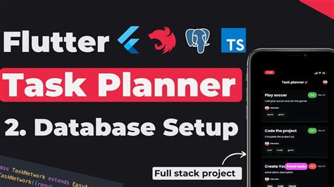 2task Planner Database Setup Flutter Task Planner App With Custom