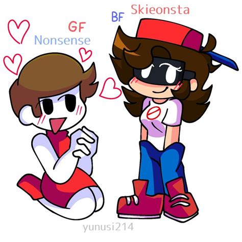 An Image Of Two Cartoon Characters With The Words Be Skenosta And Be
