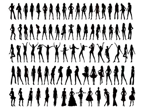 Silhouette People Vector Design Illustration Template Download Free
