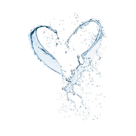 Heart Shape Water Drop Splashing Stock Photos Pictures And Royalty Free