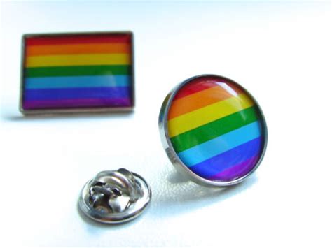 Rainbow Flag Lgbt Movement Gay Pride Flag Lapel Pin Badge Tie Pin T