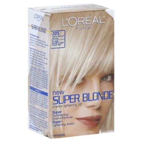 Loreal Paris Super Blonde Creme Lightening Kit Light Brown To Light Blonde 899 Hair With