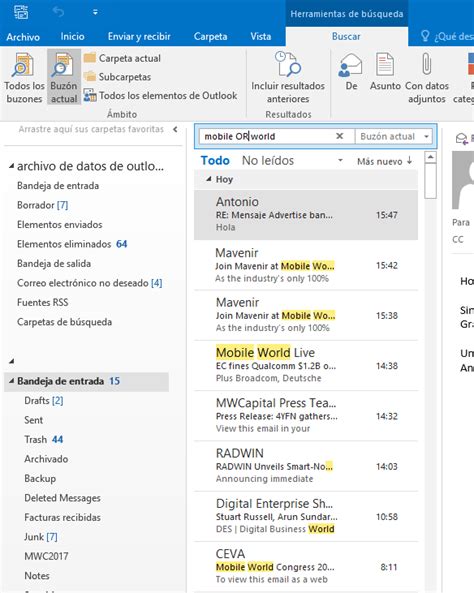 C Mo Buscar Varias Palabras En Correos Microsoft Outlook Solvetic Hot