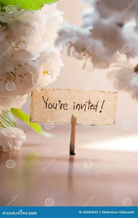 Youre Invited Stock Photo Image 40282043