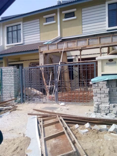 Binaan Bangunan Pembinaan Porch Untuk Rumah Teres 2 Tingkat
