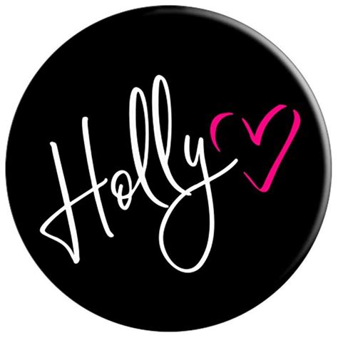 Holly First Name Pretty Calligraphy With Pink Heart T Ideas For