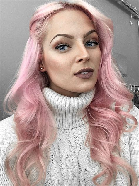 how to get pastel pink hair using ion color brilliance dyes mayalamode pastel pink hair dye