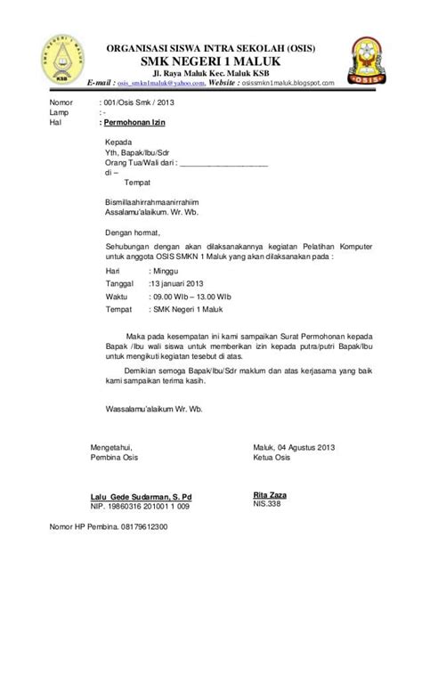 5+ Contoh Surat Izin Sekolah untuk Kegiatan di Luar Sekolah Terlengkap