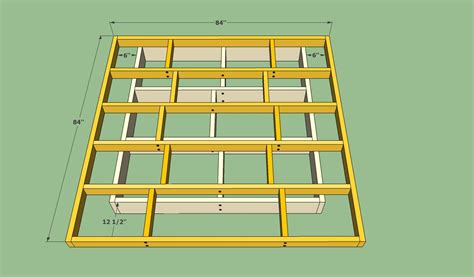 Using discarded old timber slabs phil, using handyman tools, shows how to. Platform bed frame plans | HowToSpecialist - How to Build ...