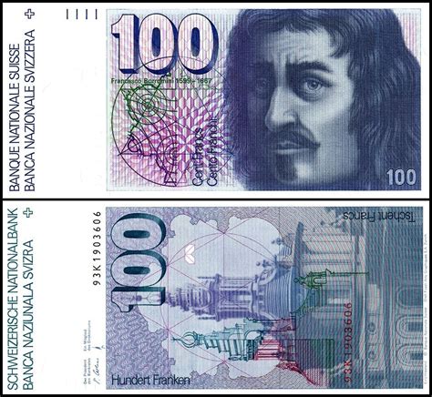 Switzerland 100 Francs Banknote 1993 P 57m3 Unc
