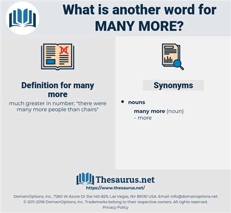 Synonyms for MANY MORE - Thesaurus.net