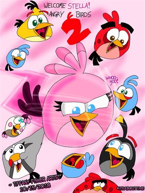 Stella Is OFFICIALLY In Angry Birds FAN ART By ANGRYBIRDSTIFF On
