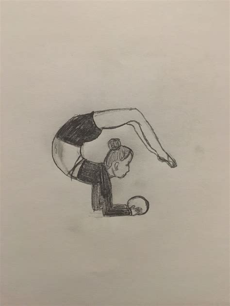Flexible Elbow Stand Flexible Sketch Gymnastics Dance Drawings