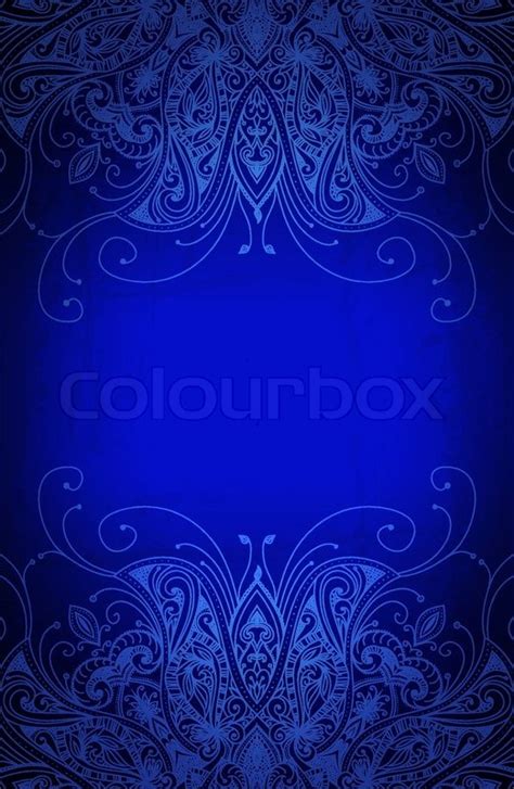 32 Royal Blue Background Design For Wedding Invitation