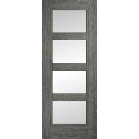 Doras Daiken Grey 4 Lite Frosted Door