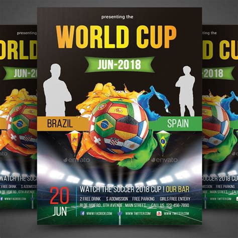 Fifa World Cup Flyer Template For Free Download On Pngtree