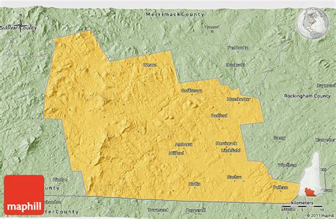 Savanna Style 3d Map Of Hillsborough County