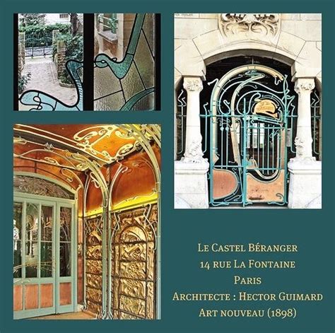 Le Castel Béranger Entrance Door 14 Rue La Fontaine Paris France