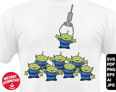 Toy Story Svg Aliens Png Clipart Instant Download Etsy España