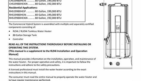 rinnai rur199in service manual