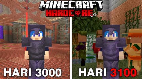 Bertahan Hidup Hari Di Minecraft Hardcore Youtube