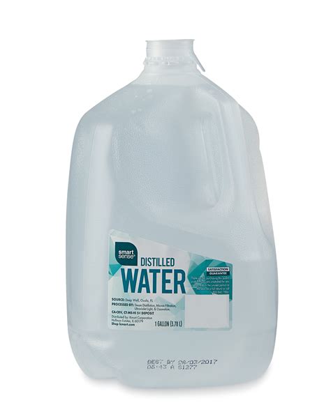 The gallon is a unit of measurement for volume and fluid capacity in both the us customary units and the british imperial systems of measurement. Smart Sense Distilled Water 1 Gallon | Shop Your Way ...