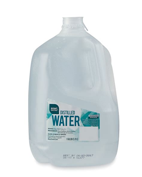 Like solid and gas, the capacity of a liquid can easily be determined using a unit of measurement known as a gallon. Smart Sense Distilled Water 1 Gallon
