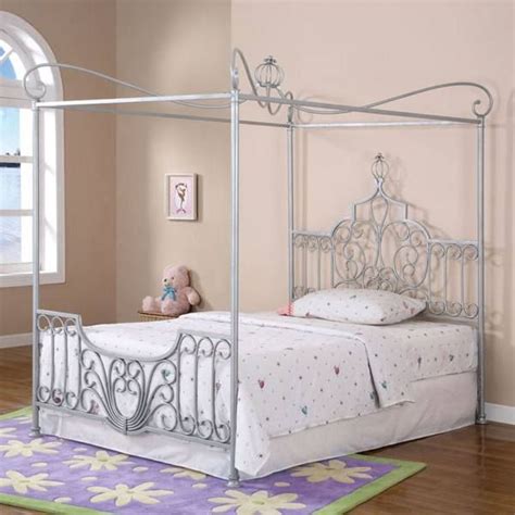 Shop wayfair for all the best canopy queen size beds. Full Size White Wood Canopy Bed: Full Size White Wood ...