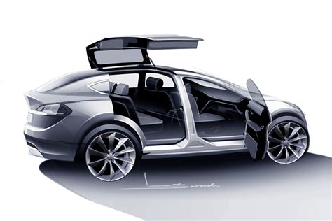Tesla Model X Unveiled Electric Luxury Crossover With Wings